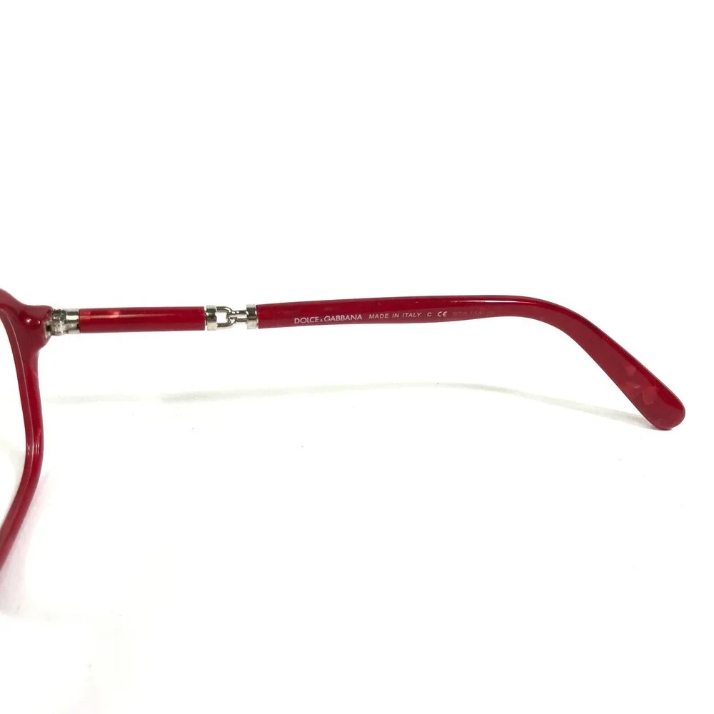 Dolce & Gabbana Eyeglasses Frames DG3145 2683 Red Cat Eye Full Rim 53-15-140